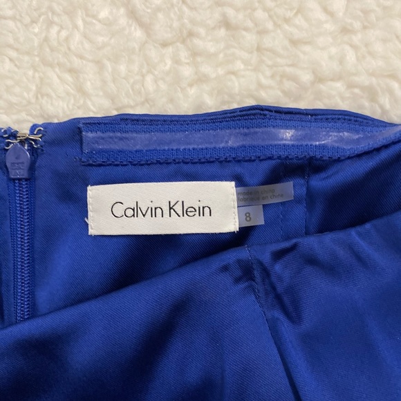 Calvin Klein strapless royal blue dress - Picture 3 of 3